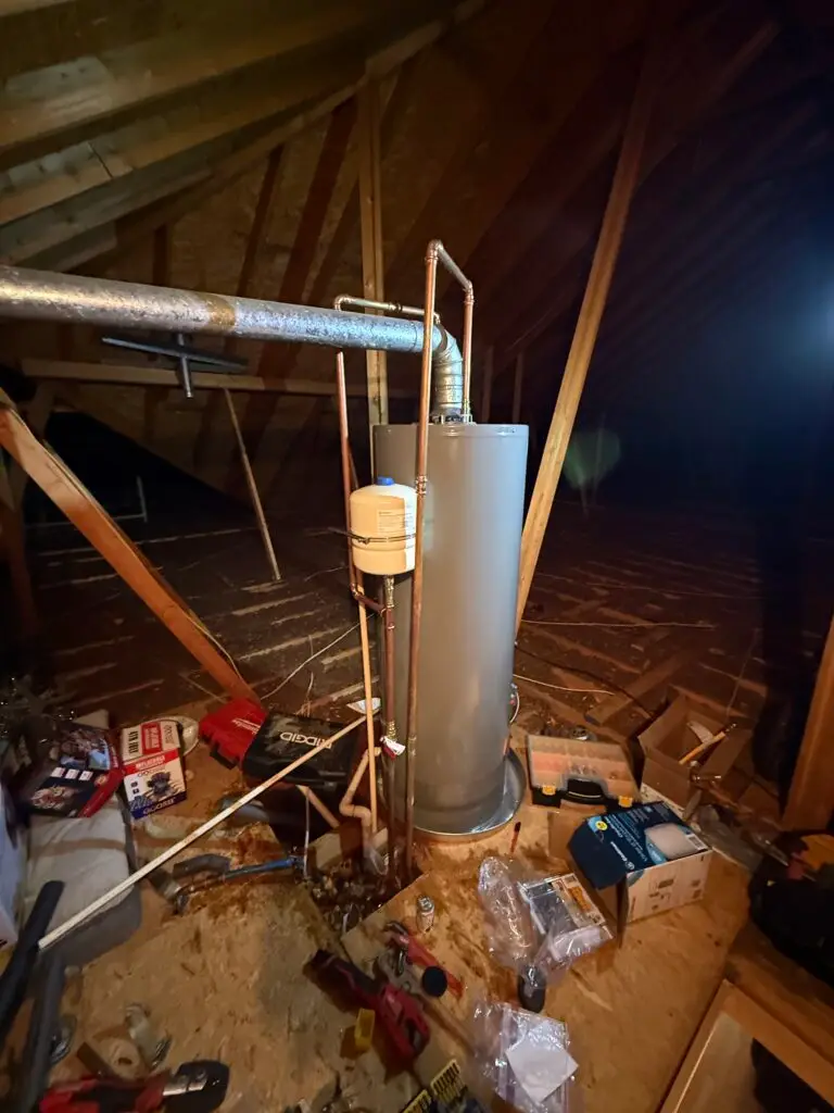 Rheem gas water heater installation by 1 A+ Plumber