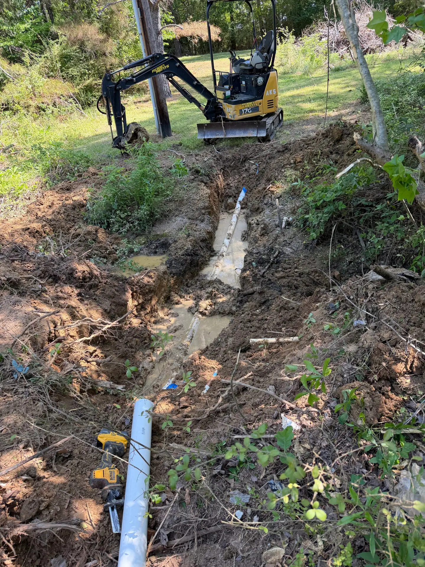 Broken water line repair by 1 A+ Plumber