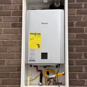 Rinnai tankless water heater installation by 1 A+ Plumber